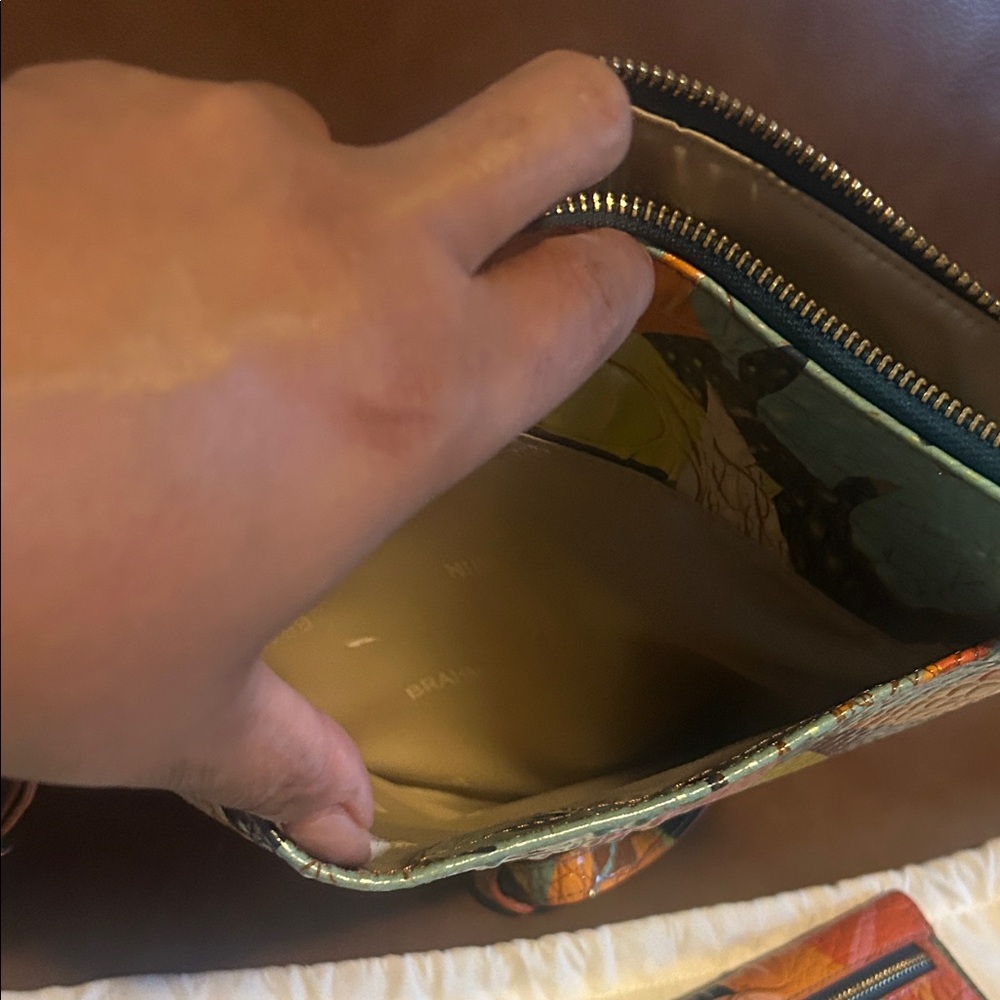 Brahmin Multicolor Crocodile Embossed Crossbody Bag - Picture 5 of 8